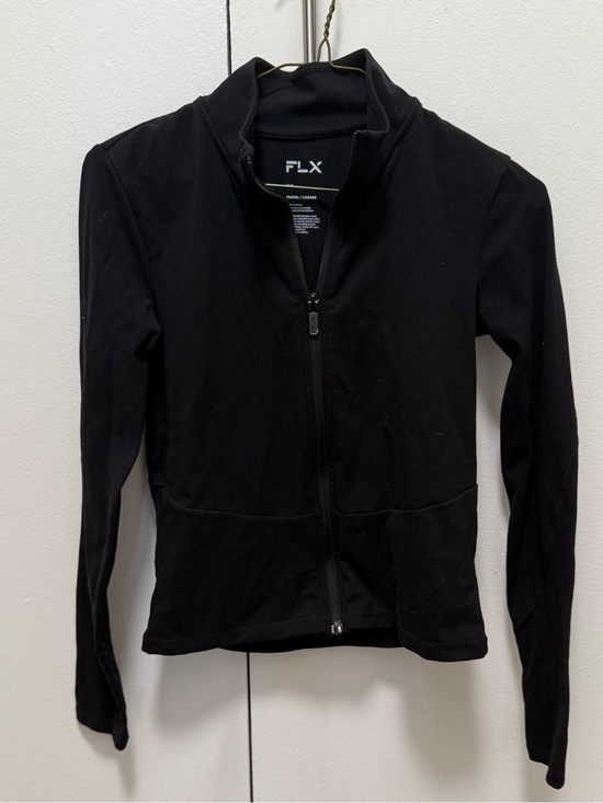 FLX Jackets & Blazers - FLX Women’s Black Full-Zip Long Sleeve Workout Top, XS